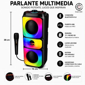 COD-223 PARLANTE LED MEDIANO
