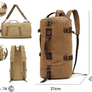 COD-74 BOLSO /MOCHILA CILINDRO 2 EN 1 (TELA)