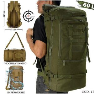 COD-15 MOCHILA TÁCTICA 2-1 60 LITROS