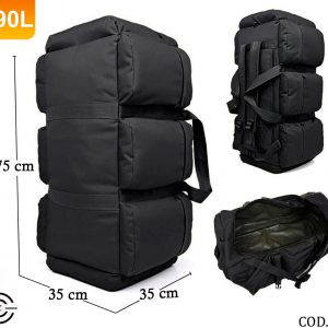 COD-25 MOCHILA TACTICA 90 LITROS CON 6 COMPARTIMIENTOS LATERALES