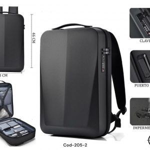 COD-205-2 MOCHILA IMPERMEABLE TAPA DURA