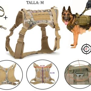 COD-122 PECHERA + FAJA TACTICA PERRO TALLA (M /L)