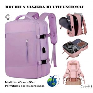 COD-143 MOCHILA VIAJERA MULTIFUNCIONAL
