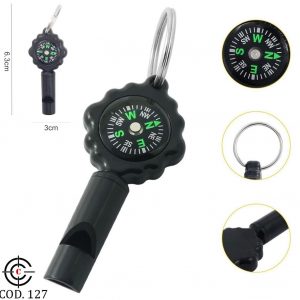 COD-127 LLAVERO CON SILBATO Y BRÚJULA