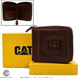COD-140 BILLETERA MARCA: (CAT)100% CUERO