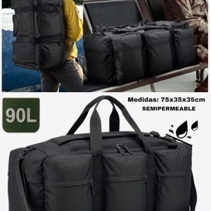 COD-25 MOCHILA  TACTICA / BOLSO CON 8 COMPARTIMIENTOS LATERALES