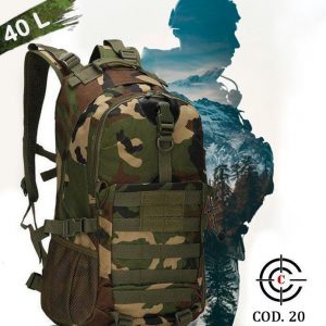 COD-20 MOCHILA TACTICA 40 LITROS ARO