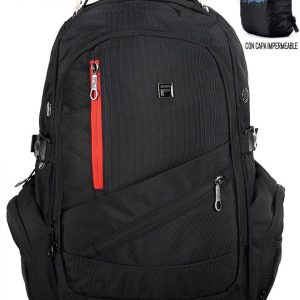 COD-167 MOCHILA CON CAPA IMPERMEABLE MARCA:FILA
