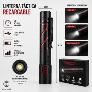 COD-149 LINTERNA CON CLÍP P/FAJA