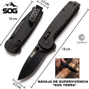 COD-150-3 NAVAJA CON BOTÓN DE SEGURIDAD