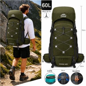COD-151-13 MOCHILA MONTANERA 60 LITROS CROM