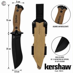 COD-150-5 CUCHILLO TIPO MACHETE TACTICO MARCA KERSHAW